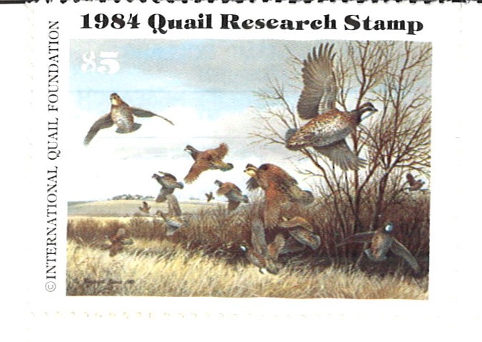 (image for) 1984 Quail Research Stamp